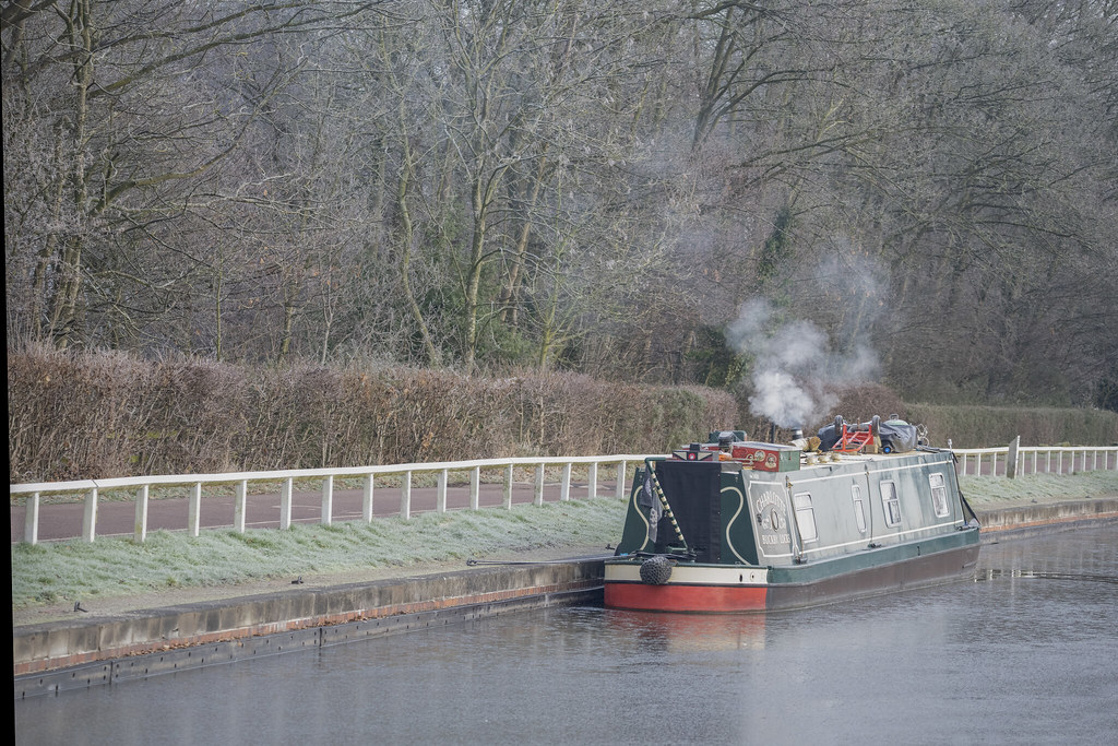 Hubby's canal boat photo