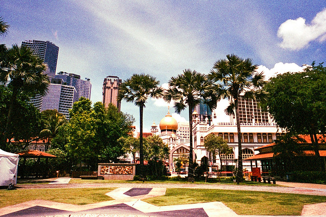 Landscape of Sultan Mosque, Singapore