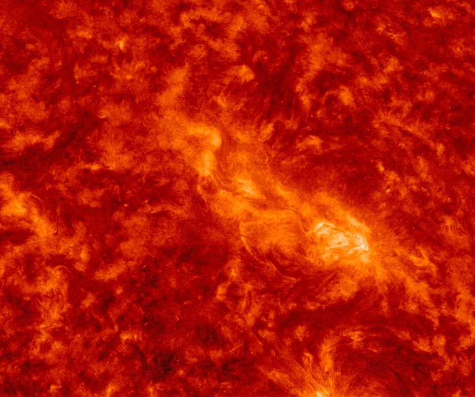 Red - 304A Courtesy of NASA/SDO and the AIA, EVE, and HMI science teams.