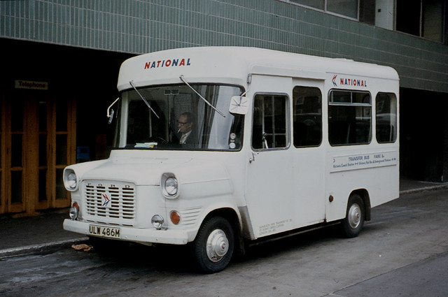 Samuelsons New Transport . ULW486M . Victoria Coach Station , London . January-1974 .