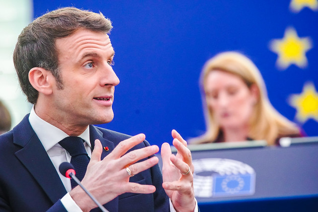 Members debated the French Presidency’s priorities with Emmanuel Macron