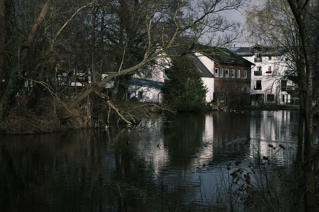 Dorfansicht Mühlenteich - Village view mills pond