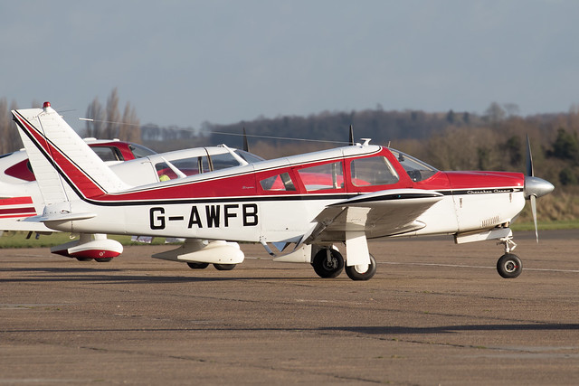 G-AWFB  -  Piper PA-28R-180 Cherokee Arrow c/n 28R-30689  -  EGSU 19/1/22.