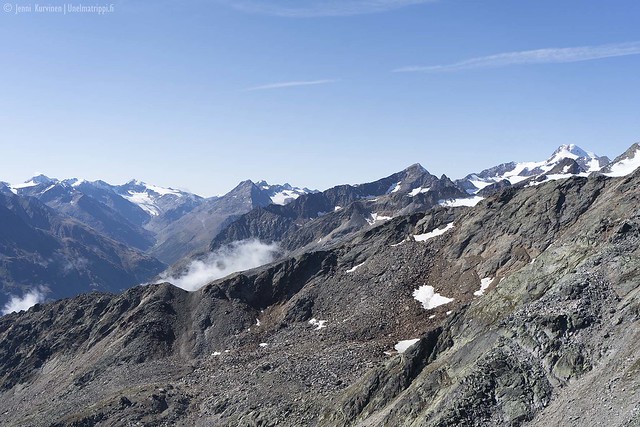 Vuoristomaisema Gaislachkogelilta Itävallassa