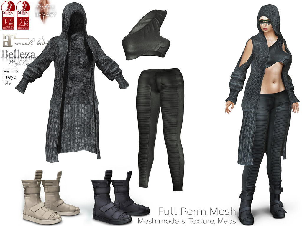 Women's Futuristic Outfit Set
