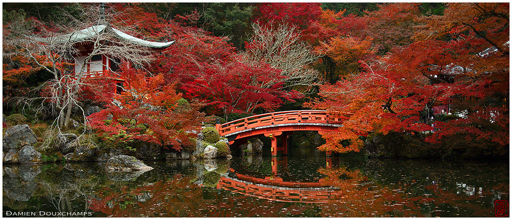 Autumn colors in Daigo-ji temple, Kyoto, Japan