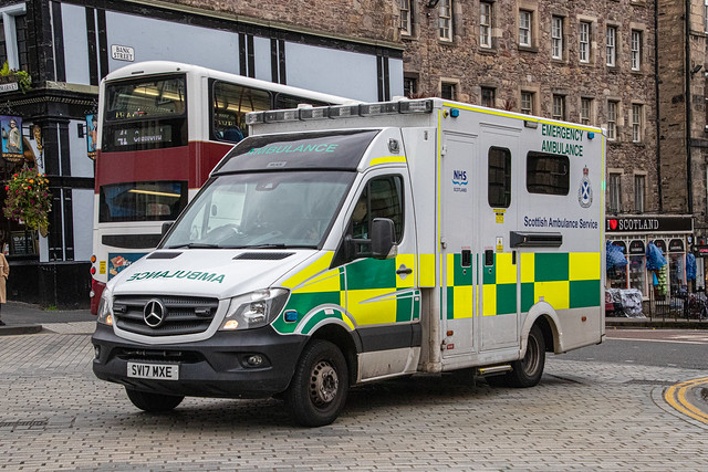 SV17MXE Mercedes Sprinter of Scottish Ambulance Service