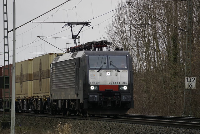 MRCE ES 64 F4-289 (E 189 289) mit dem Warsteiner Bierzug unterwegs nach München