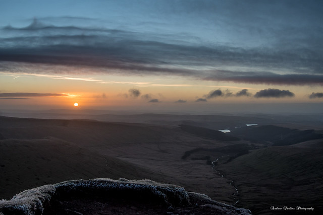 Sunrise from the top of Pen y Fan, Brecon Beacons