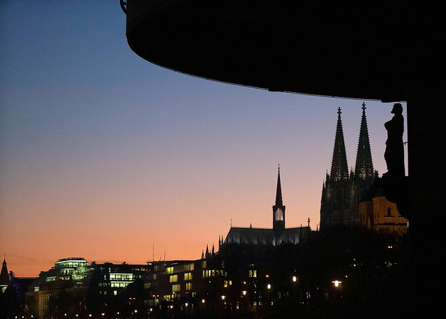 Die Bastei und Kölner Dom