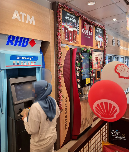 skudai r&r shell RHB ATM Machine