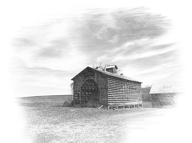 "Sketch" of a barn