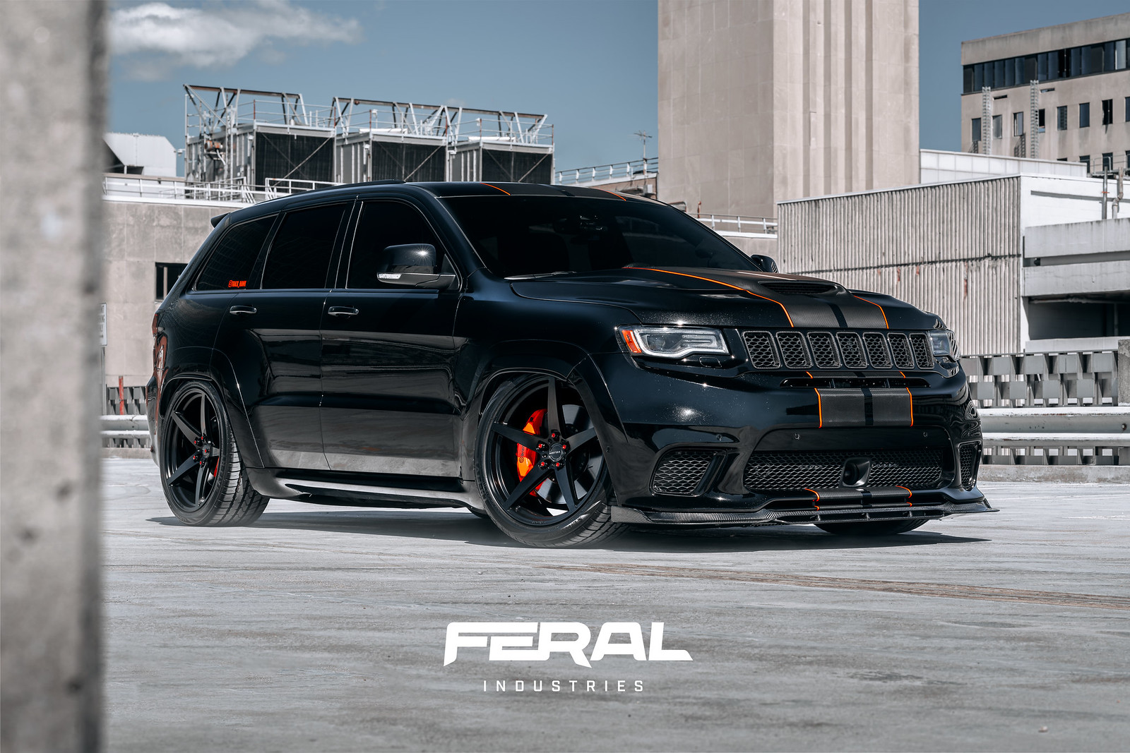 Feral Industries - Jeep SRT/Trackhawk Carbon Fiber "Track" Front Spoiler