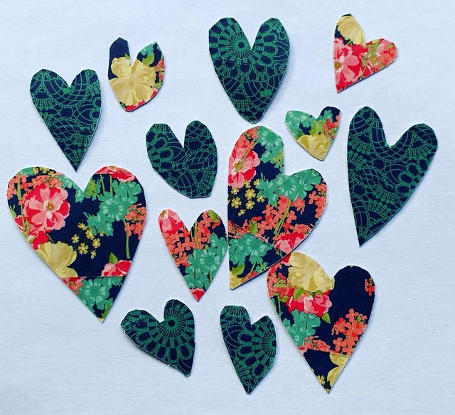 Hearts, hearts & more hearts. I added #washitape to index cards & cut out lots s of hearts. #creativeeveryday #createeveryday #doitfortheprocess #365somethings2022 #daisyyellowart #yearofcreativehabits #makearteveryday #valentinehearts