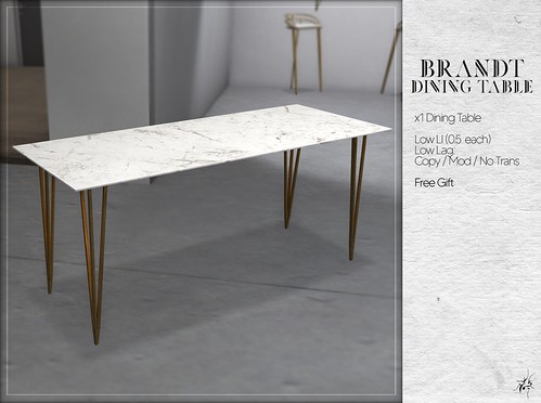 Brandt Dining Table [FREE GIFT] @ Midnight Order