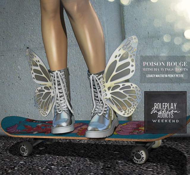 POISON ROUGE Mitsuha Wings Boots 75L$ Only This Weekend @ROLEPLAY FASHION ADDICTS WEEKEND