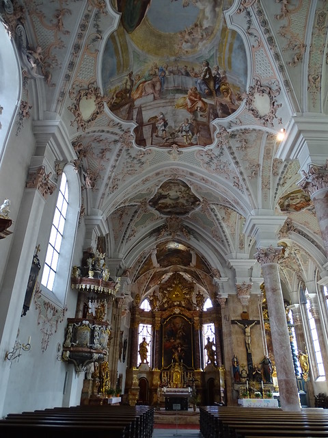 altar mayor boveda interior Iglesia San Virgilio de Rattenberg Tirol Austria 02