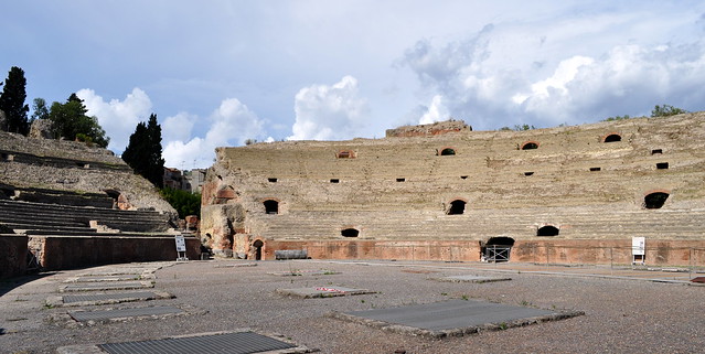 Amphithéâtre flavien, Ier siècle, Pouzzoles, Campanie, Italie.