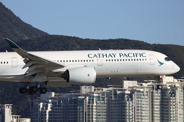 B-LRU, Airbus A350-900, Cathay Pacific, Hong Kong