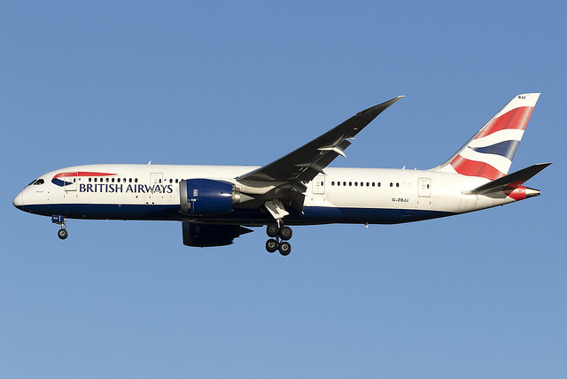 British Airways Boeing 787-8 Dreamliner G-ZBJJ at Heathrow Airport LHR/EGLL