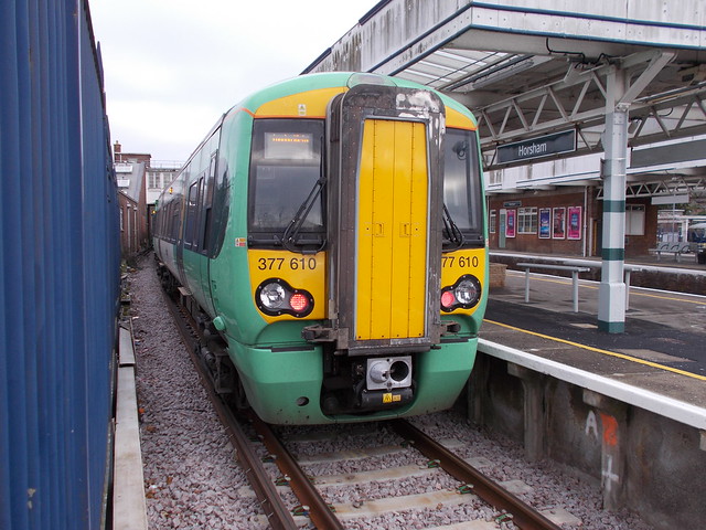 377 610 in platform 1 at Horsham