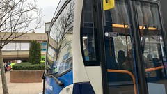 STAGECOACH SOUTH WORTHING 27668 WORKING ON ROUTE PULSE via CRABTREE PARADE POLICE STATION HIGH LANCING STATION BOUND STONE LANE WESTERN ROAD NORTH BRIGHTON ROAD WORTHING HOSPITAL SEAFRONT TOWN CENTRE WALLACE AVENUE & WEST DURRINGTON TESCO
