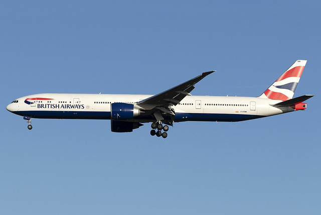 British Airways Boeing 777-300ER G-STBN at Heathrow Airport LHR/EGLL