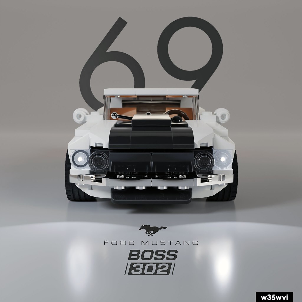 `69 Ford Mustang Boss 302 White