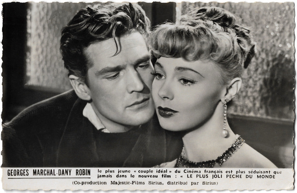 Georges Marchal and Dany Robin in Le plus joli péché du monde (1951)
