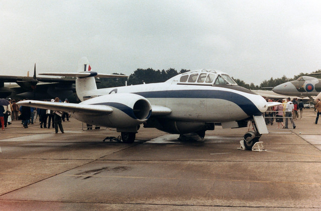 Gloster Meteor T.7 WA662 Greenham Common July 1983