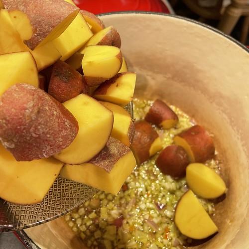 #Codfish #potatoes #cod #poblano #peppers #tomatoes #Homemade #Food #CucinaDelloZio -