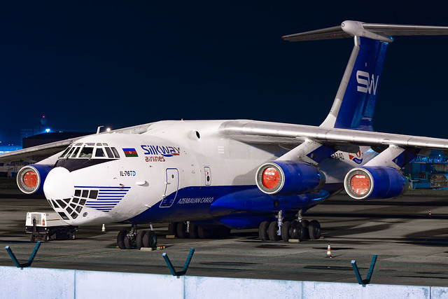 Silkway Il-76 (4K-AZ40) standing in Brussels (EBBR)