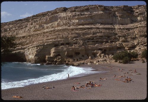Matala Beach Crete  July 1974
