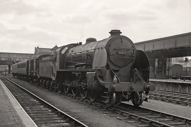 30828 at Exeter Central station 05-04-1959