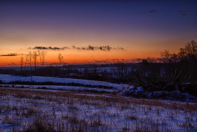Snowy Hill at Dawn