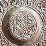 Carved plaster mihrab (1503-1504) in al-Ali Mosque (1471-72) in Harat al-Bilad old town, Wilayat Manah, Oman (12)