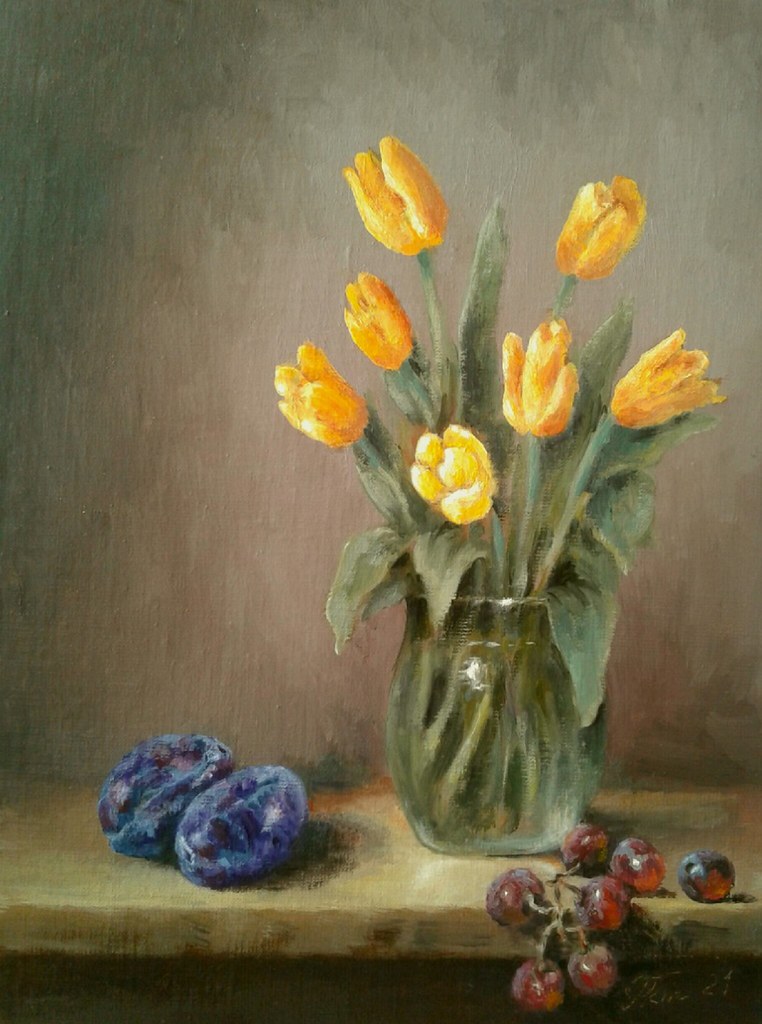 Fruits and Tulips