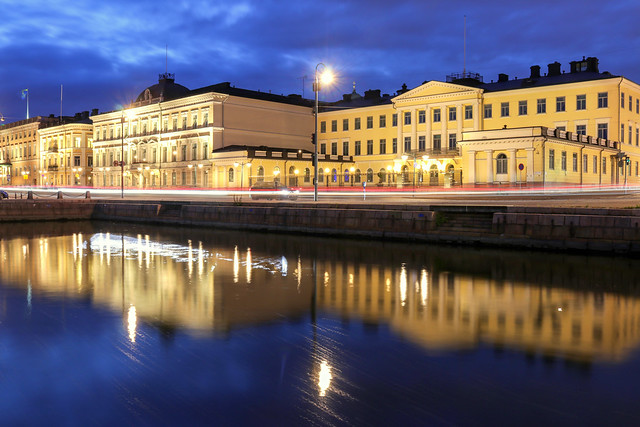 ABM (Another Blue Monday) / Presidential Palace and reflection, Helsinki, Finland