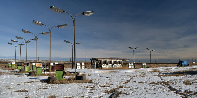 abandoned truck stop
