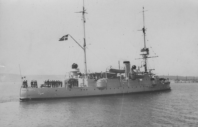 Dannish cruiser Heimdal during visit in Gdynia, Poland June 1930.