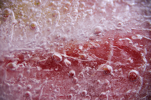 gas bubbles in ice X2 #5