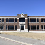 Perryton High School (Perryton, Texas) Historic 1922 Perryton High School and 1927 additions in Perryton, Texas.