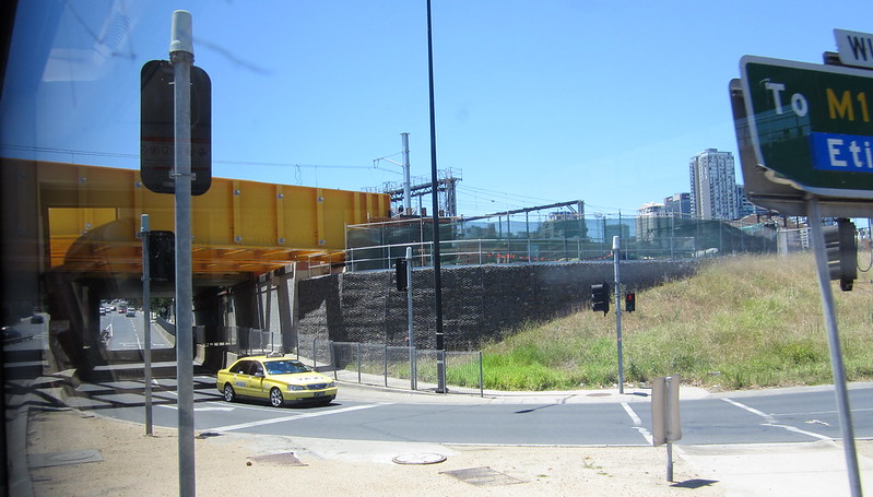 Regional Rail Link under construction at Dudley Street, January 2012