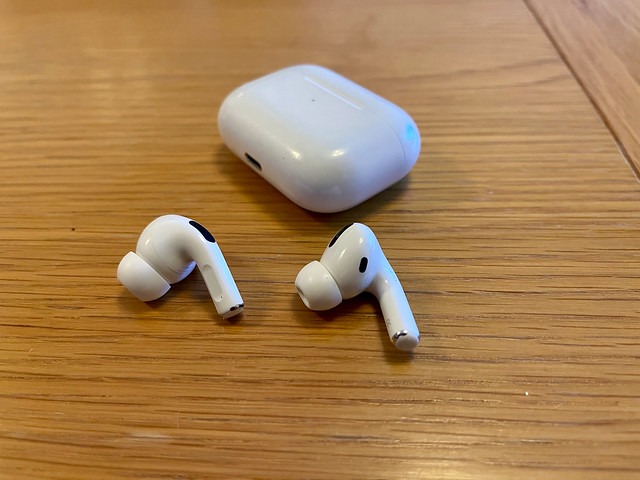 AirPods on the table