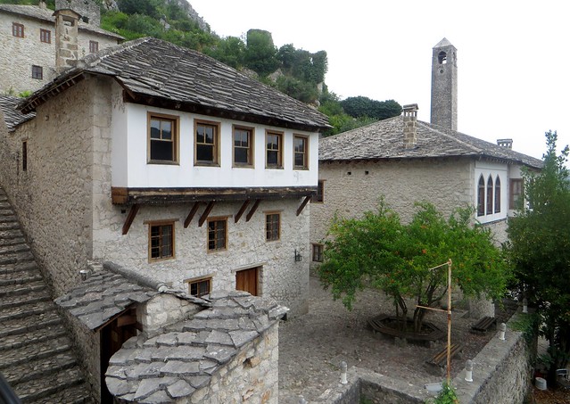 Maisons ottomanes, Počitelj, commune de Čapljina, Herzégovine-Neretva, Bosnie-Herzégovine.