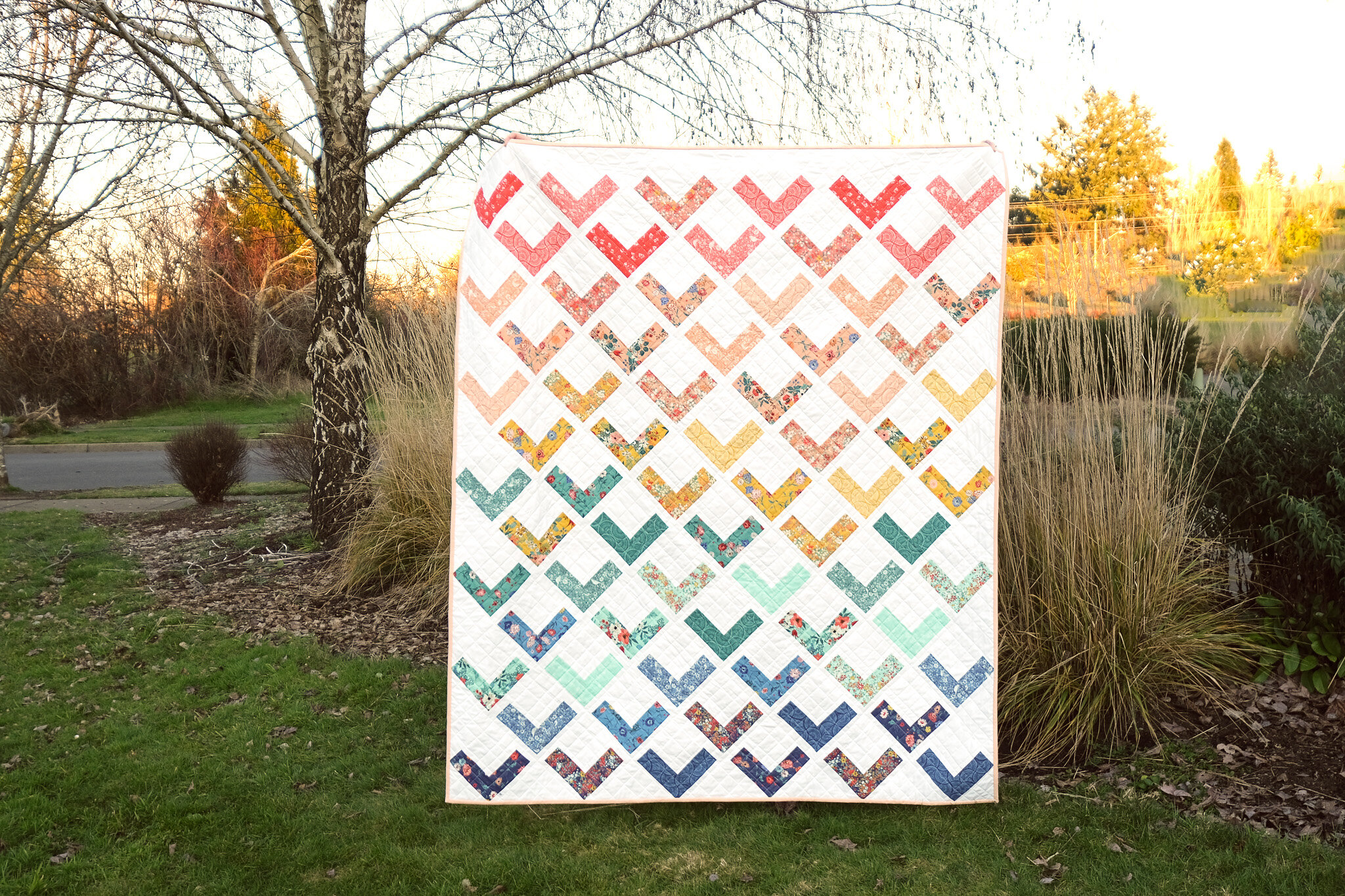The Freya Quilt in Lady Bird - Kitchen Table Quilting