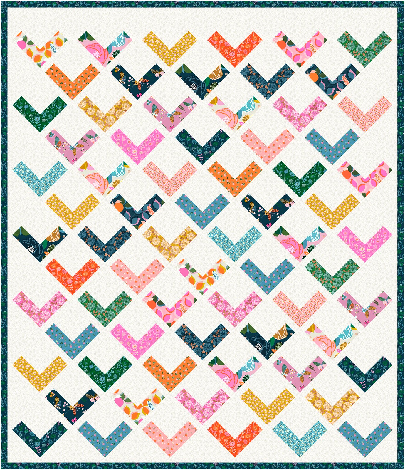 The Freya Quilt in Stay Gold - Kitchen Table Quilting