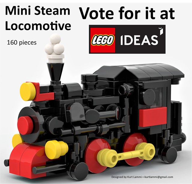 Mini Steam Locomotive at LEGO Ideas