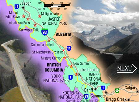 Kanada-Jasper-kartta