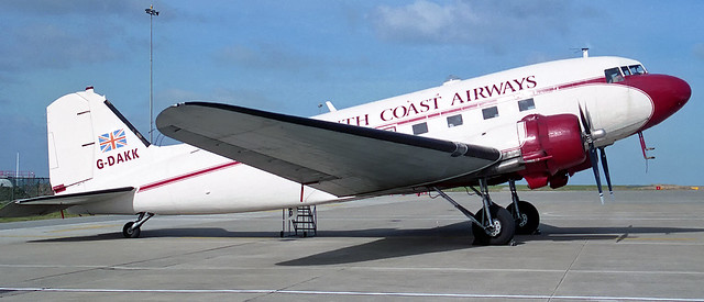 Douglas C-47A G-DAKK South Coast Airways EGJJ 1997